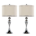 Ashland 27" Contemporary Metal Table Lamp - Set of 2