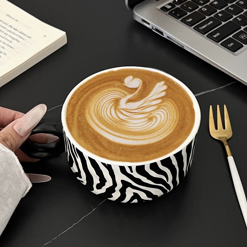 Animal Texture Mug Porcelain Minimalist Wind Coffee Cup Afternoon Tea
