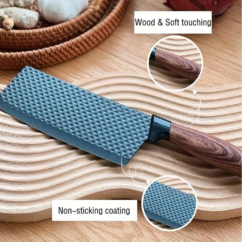 Professional 6pcs Kitchen Knife Set - Chef's Knife, Slicing Knife, Scraper, and Scissors - High Carbon Stainless Steel with Ultra-Sharp Blades, Non-Stick Ergonomic Wooden Handles - Ideal for Home, Travel, and Gift Box Set