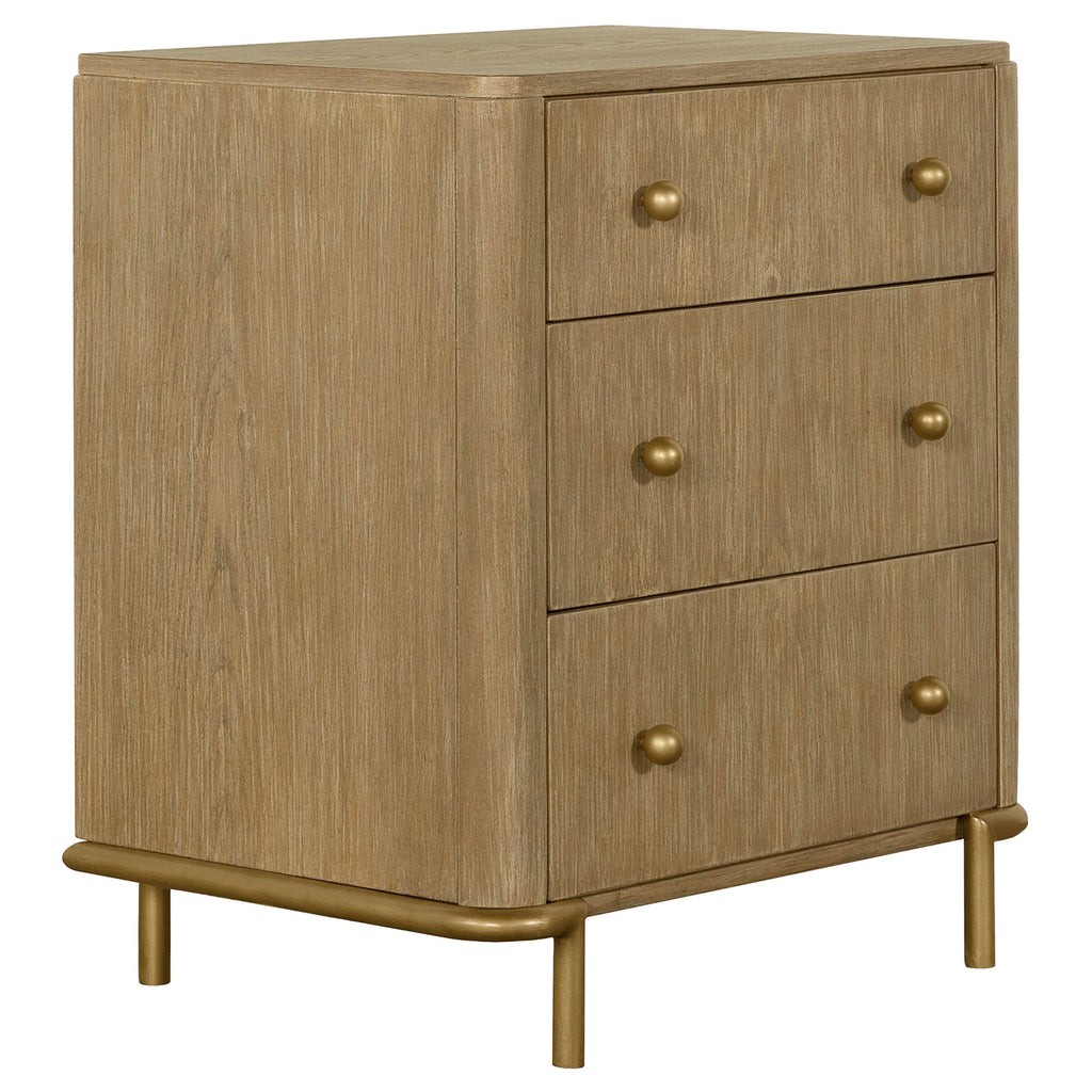 Stevie Sand Wash Natural Cane 4-Piece Eastern King Bedroom Set
