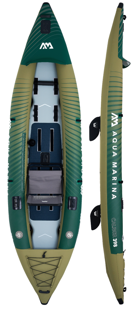 Aqua Marina Caliber Inflatable Fishing Kayak - 1 to 2 Person