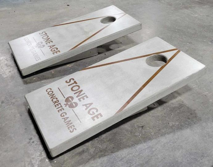 Stone Age Concrete Outdoor Cornhole Boards