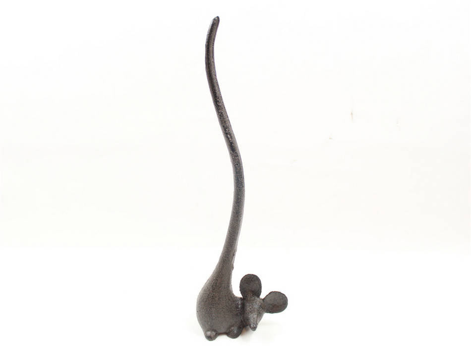 Cast Iron Mouse Extra Toilet Paper Stand 12""
