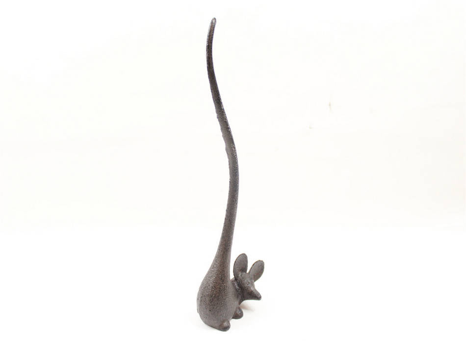 Cast Iron Mouse Extra Toilet Paper Stand 12""