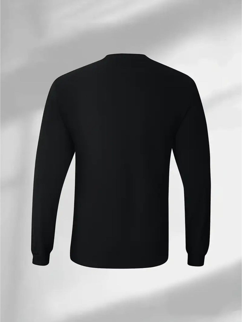 One Piece Long Sleeve T-Shirt | Simple Letter Theme Print, American Street Fashion, Crew Neck, Loose Fit, Slight Stretch Fabric, Color Random, All-Season