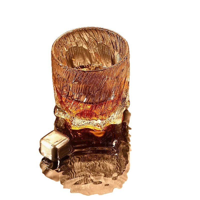 Retro Glacier Glass Whiskey Crystal Glass Beautifully Designed Western Liquor Glass