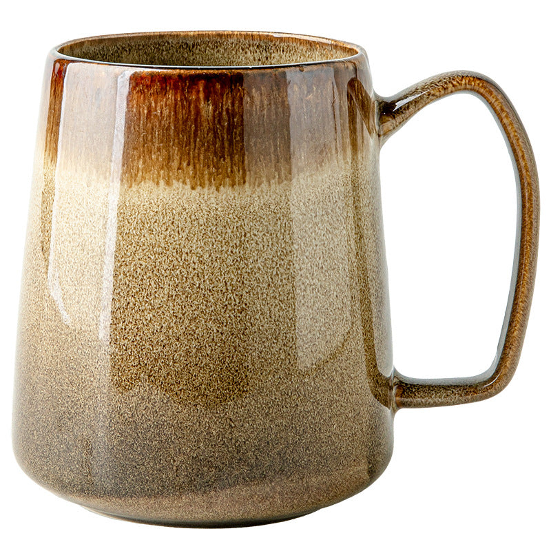 Retro Kiln Baked Mug Large Capacity Ceramic Cup