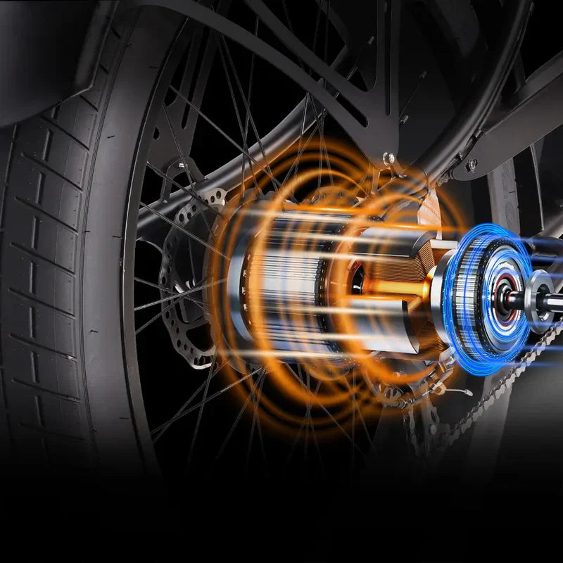 Tracer Legend GT7 1000W Stretch Cruiser Chopper Bike