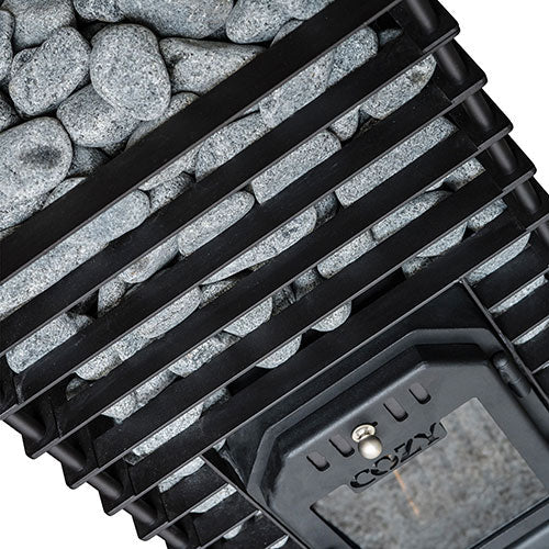 Cozy Heat Quattro Sauna Stove and Sauna Stones