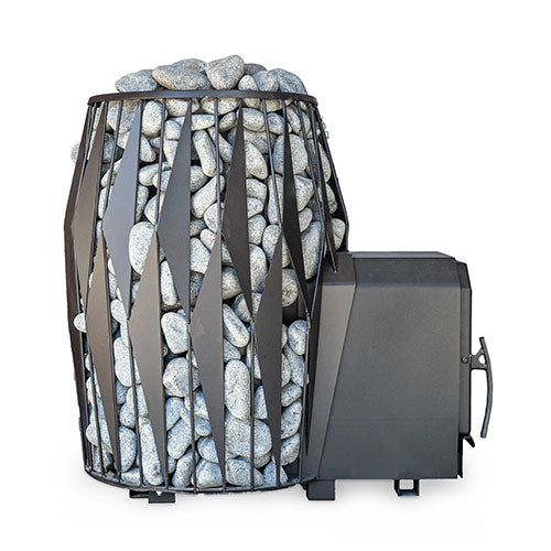 Cozy Heat OG Thru-Wall Sauna Stove and Sauna Stones