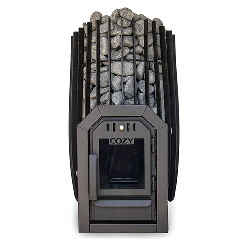 Cozy Heat SW Thru-Wall Sauna Stove and Sauna Stones