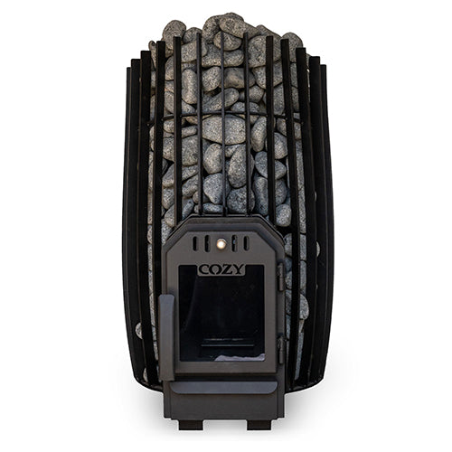 Cozy Heat SW Thru-Wall Sauna Stove and Sauna Stones