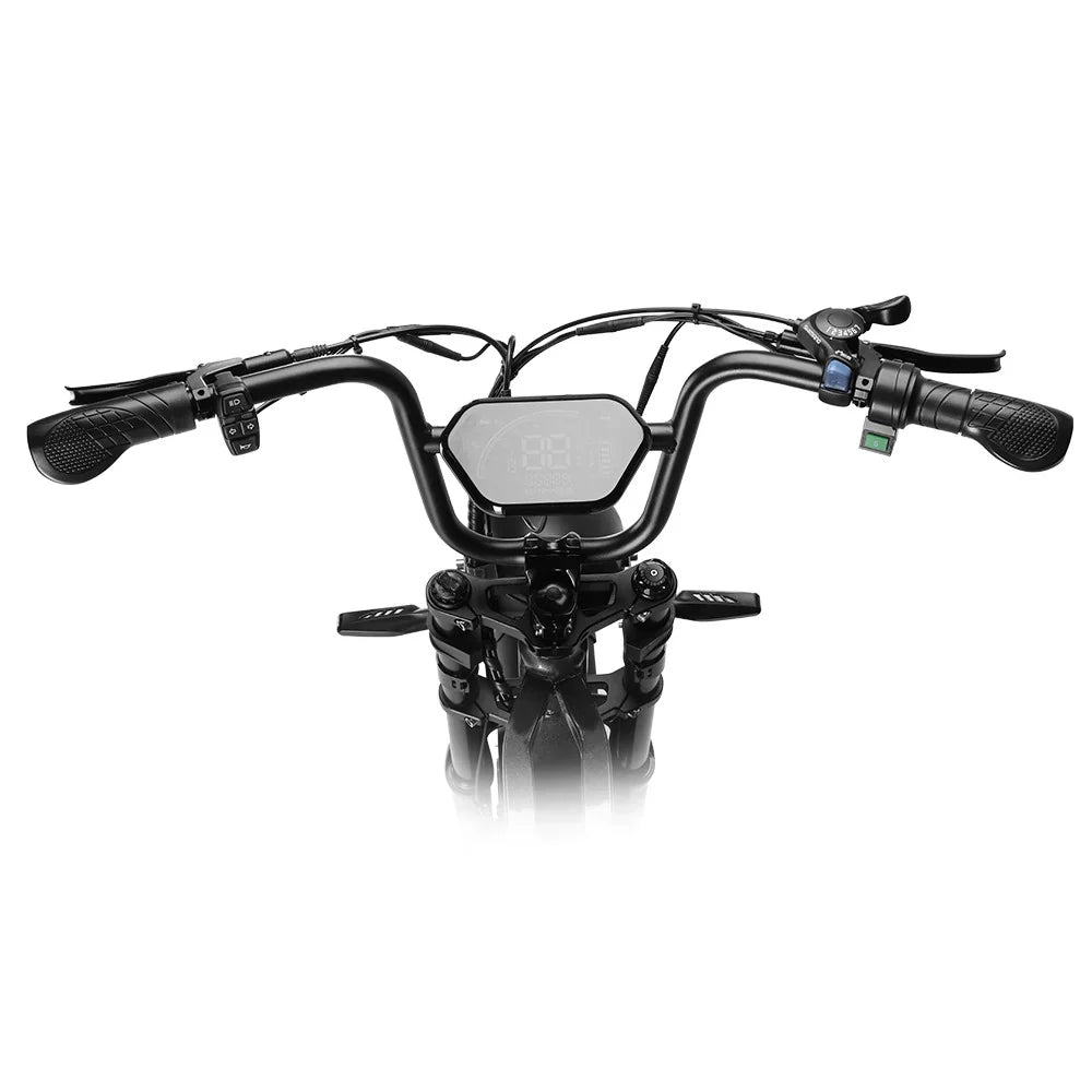 HappyRun Tank G60 Pro 2000W Moped Style Offroad Electric Bike Fat Tire