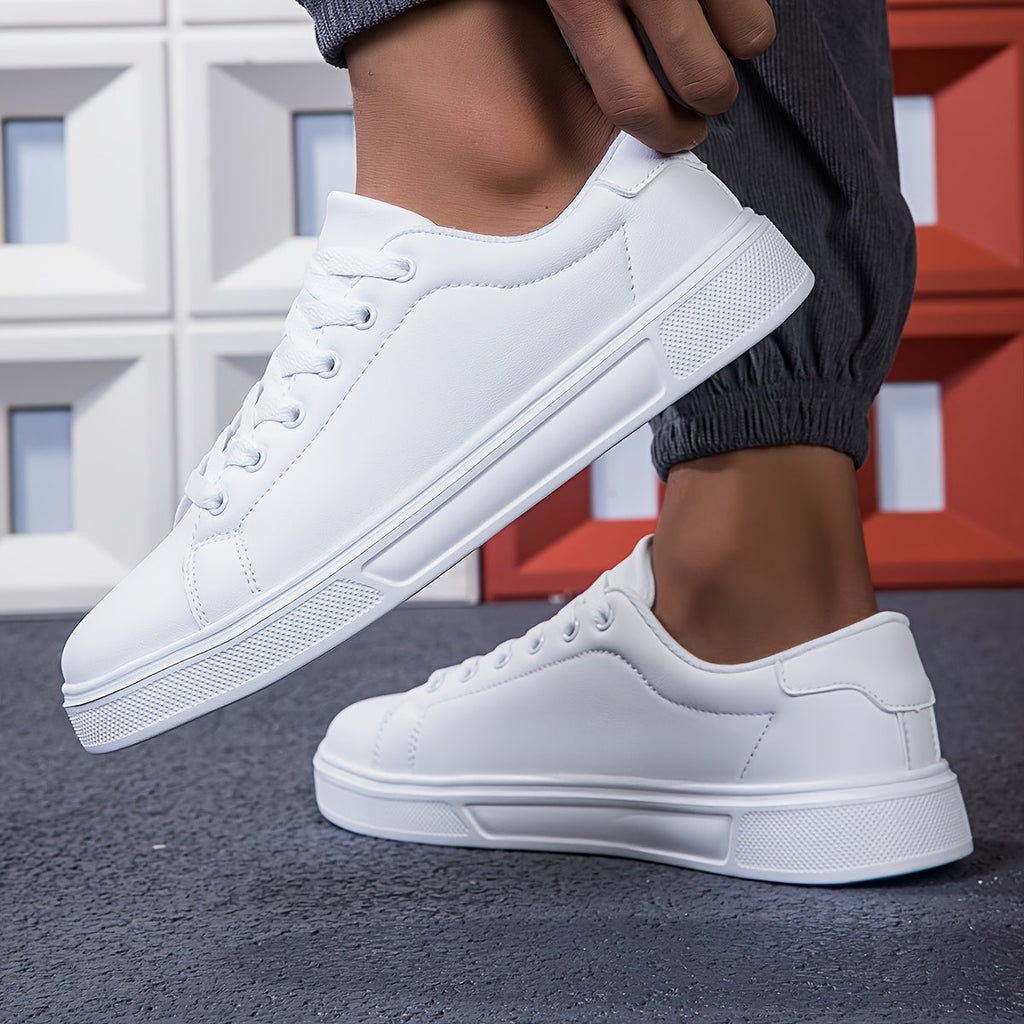 Trendy Casual Footwear for Men: New Breathable White sneakers for Spring 2025