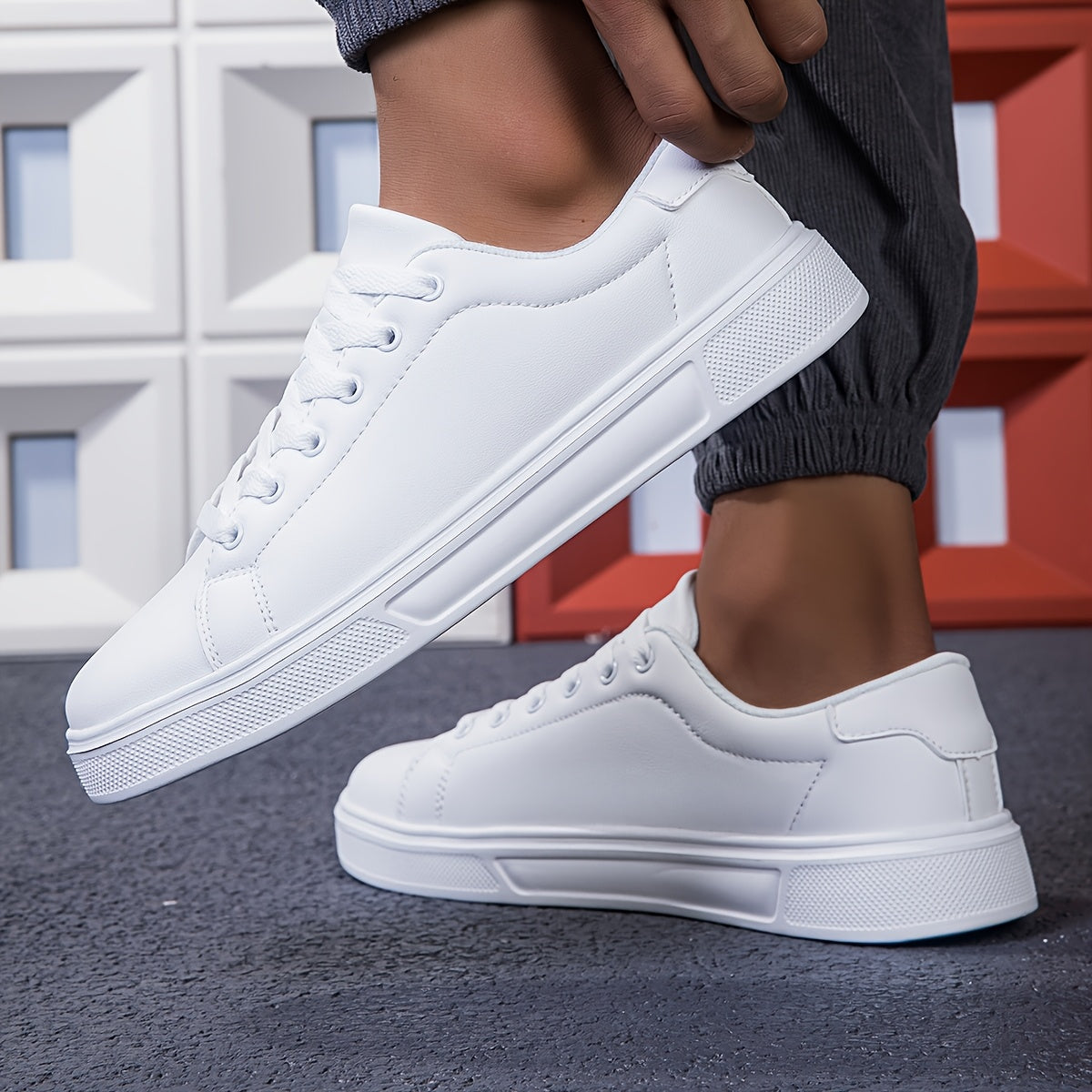 Trendy Casual Footwear for Men: New Breathable White sneakers for Spring 2025
