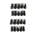 20pcs Industrial Screw Extractor Set: Alloy Steel Damaged Screw Removal Kit, Metal Easy-Out Drill Bits, Broken Bolt Stud Extractor Tools, Multi-Groove Screw Extractor Set, Suitable for Bolt Stud Tubes 1/8"-13/32", Local Wareh