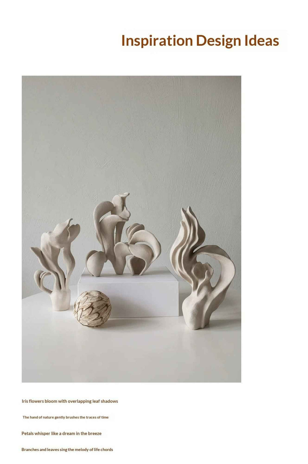 Wabisabi Style Artistic Ornaments Handcrafted And Creative Home Decorations