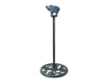 Rustic Silver Cast Iron Pig Extra Toilet Paper Stand 15"