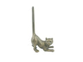 Antique Bronze Cast Iron Cat Paper Towel Holder 10""