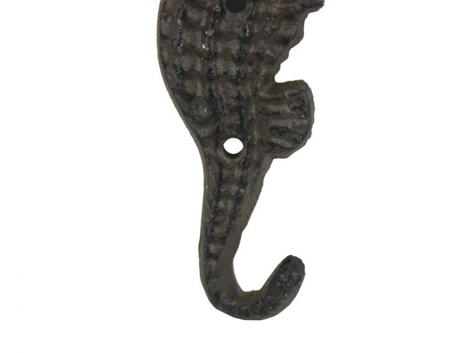 Cast Iron Seahorse Hook 5""