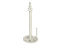 Whitewashed Cast Iron Mermaid Paper Towel Holder 16""