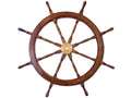 Deluxe Class Wood and Brass Decorative Ship Wheel 36""