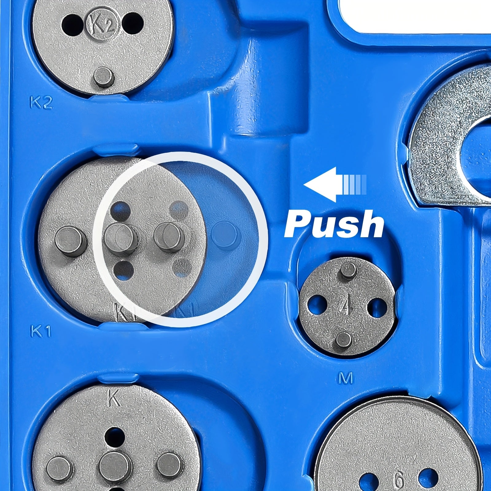 Portable Brake 22pcs. Tool Set Rewind Caliper Pistons, Seal Damage, Brake Pad