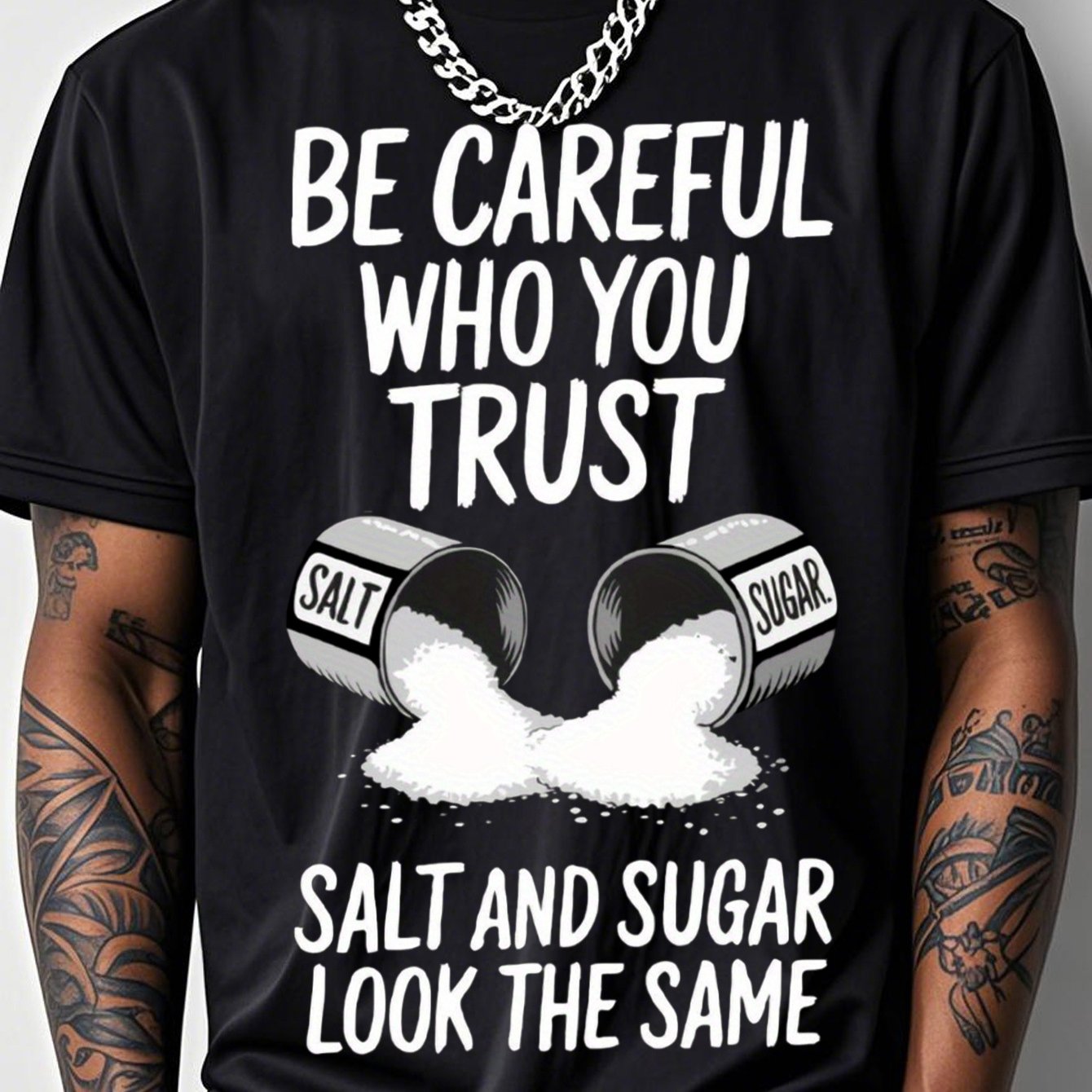 "BE CAREFUL WHO YOU TRUST" Cotton T-Shirt