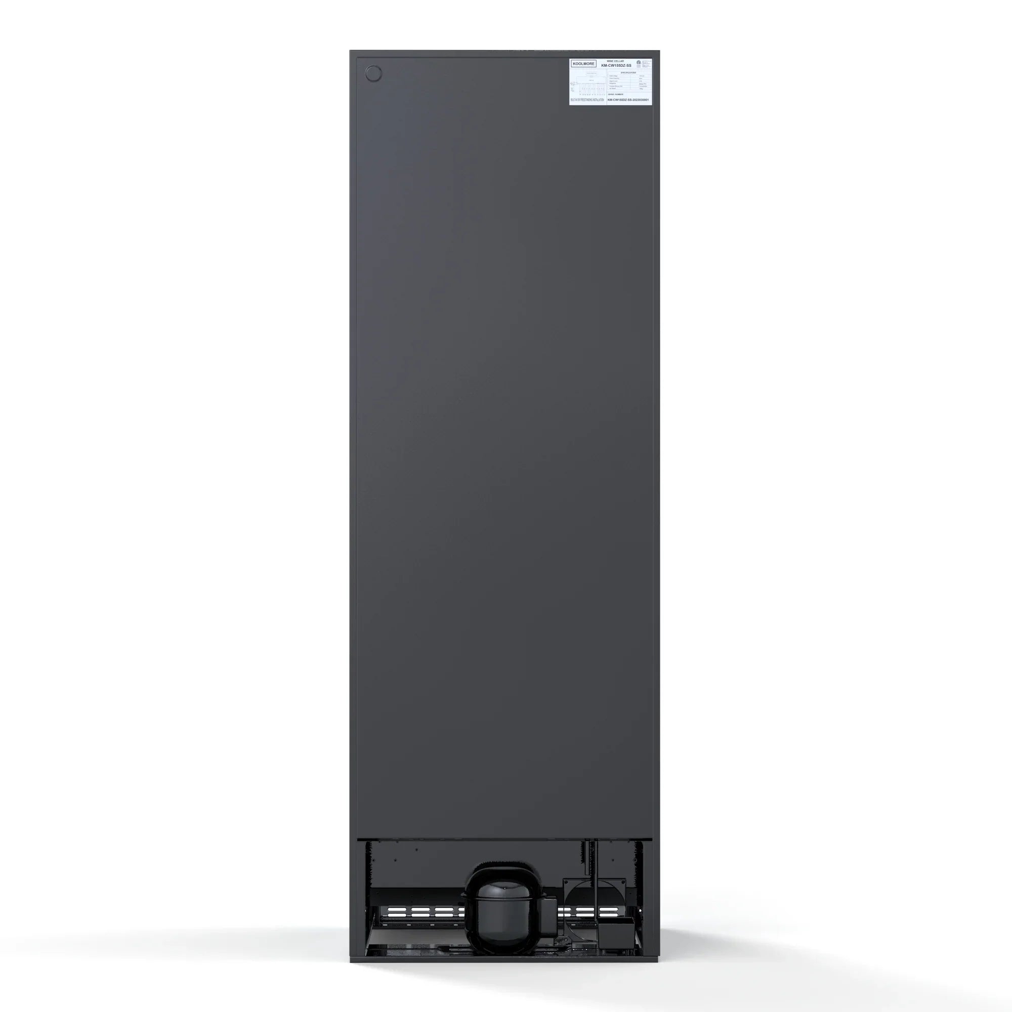 Kool More 23 in. Dual Zone, Full Glass Door, Wine Cooler Refrigerator, Freestanding or Built-In Unit, 15.1 cu ft.