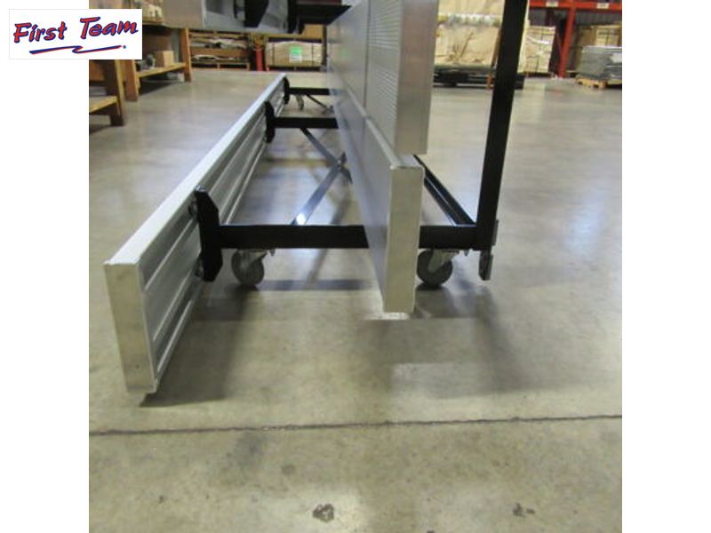 Fanstand™ Indoor Double Footplank Tip-N-Roll Bleachers by First Team