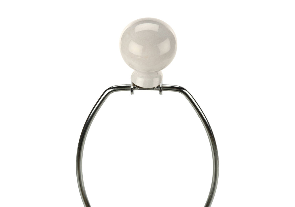Contemporary 33"h Table Lamp with Ivory Shade and Cream Ceramic Base