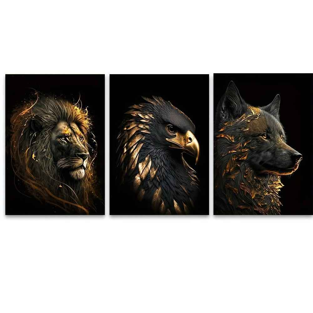 Art Poster Lion Animal Painting Core Canvas Painting Living Room Decorative Painting