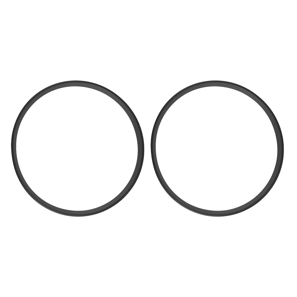 2pcs Metal Frame For Wall Clock Replacement 12 Inch Quartz Clock Shell/Border/Trim Thin - 42mm Thick Minimalist Installation