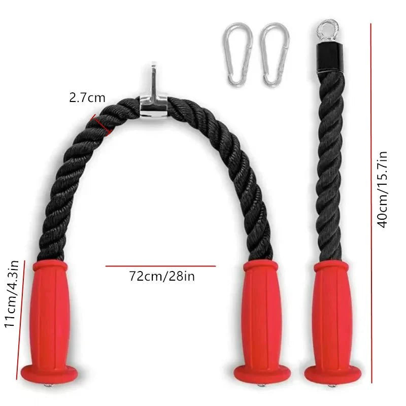 Ergonomic Tricep Ropes Non-Slip Cable Attachment Gym or Home Use Fitness Body Equipment For Bodybuilding Exercise Gym Workout