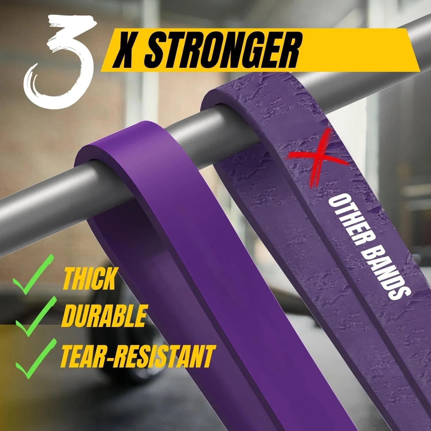 Natural Latex Resistance Bands – Elastic Rubber Workout Bands for Home Gym