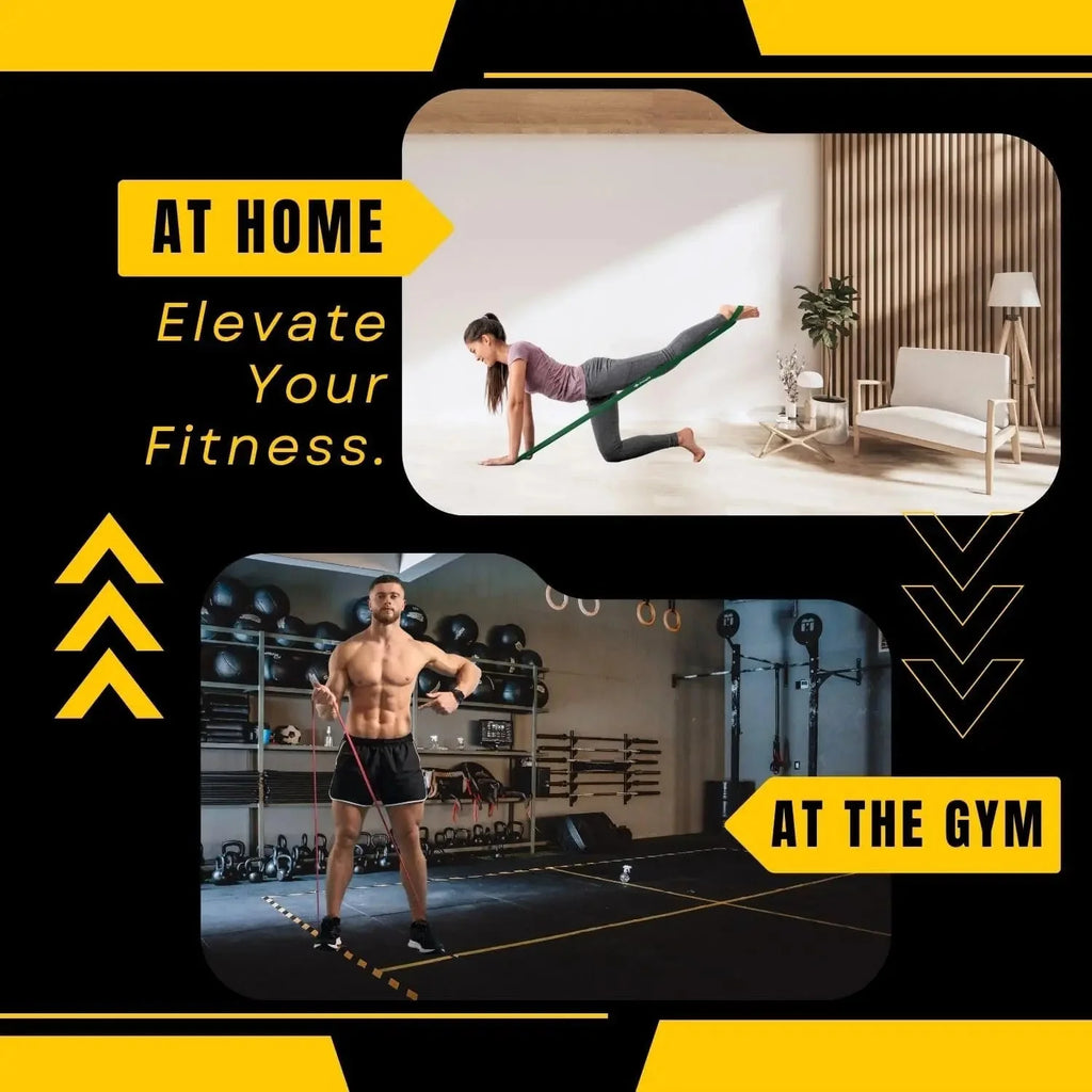 Natural Latex Resistance Bands – Elastic Rubber Workout Bands for Home Gym