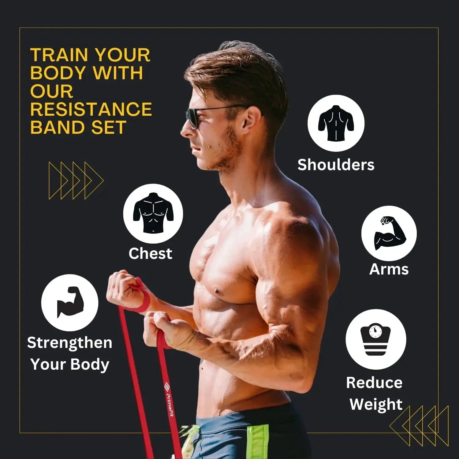 Natural Latex Resistance Bands – Elastic Rubber Workout Bands for Home Gym