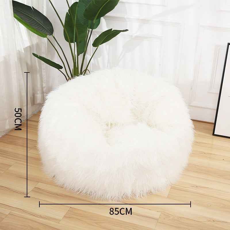 Cute Round Beanbag Plush Lazy Sofa For The Study Perfect For One Person