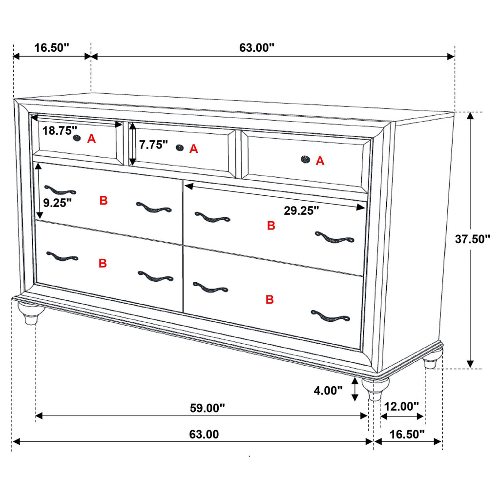 Randall White 5-Piece Queen Bedroom Set