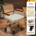 Wicker Computer Chair A Comfortable Height-adjustable Swivel Chair