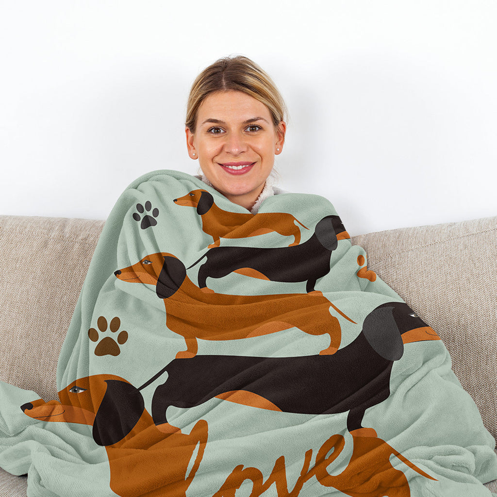 1pc Flannel German Shepherd Dog Cute Pet Theme Soft And Fluffy Multi Functional Outdoor Beach Camping Living Room Sofa Office Napping Printed Blanket
