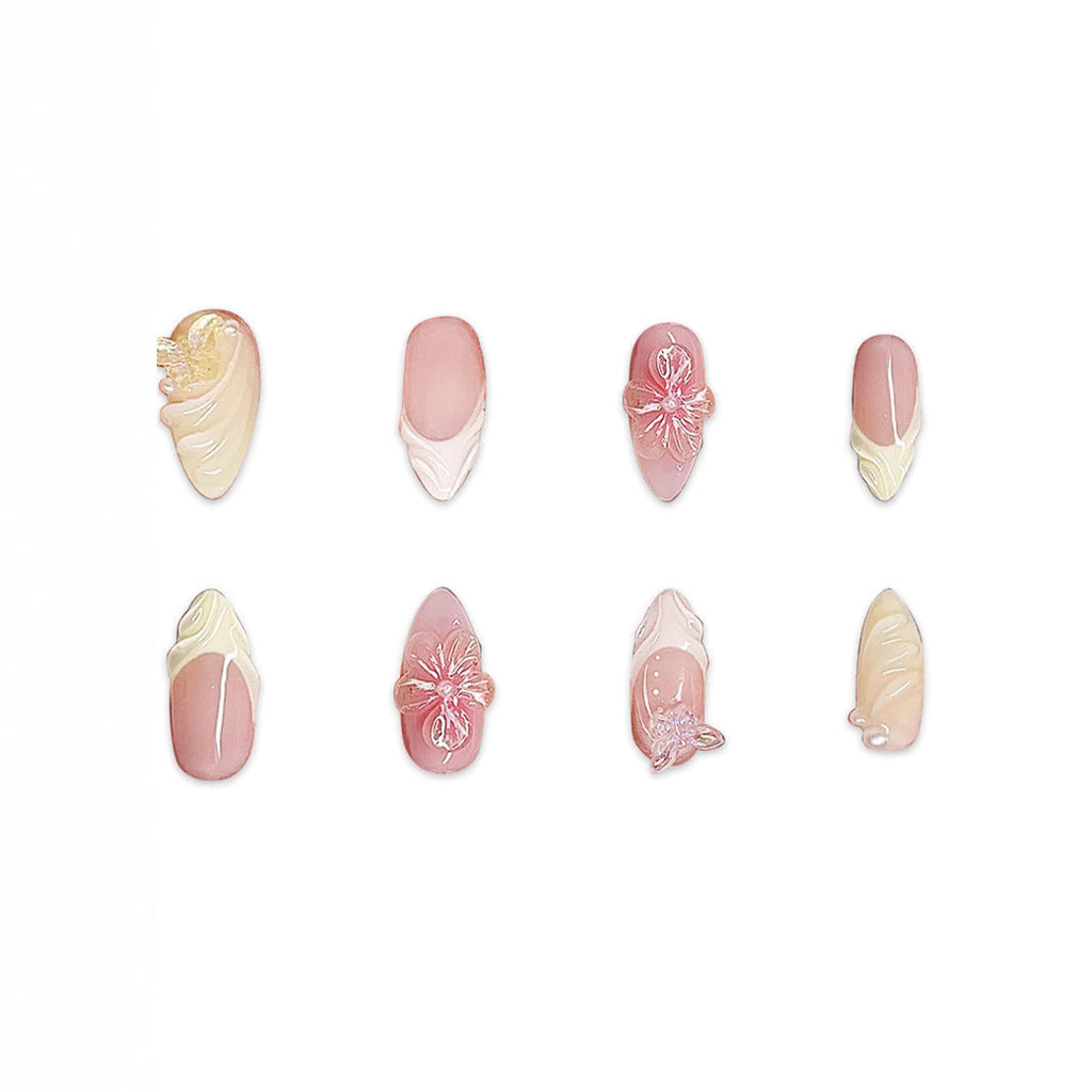 Hot Selling Leopard Nail Art Handmade Almond Short