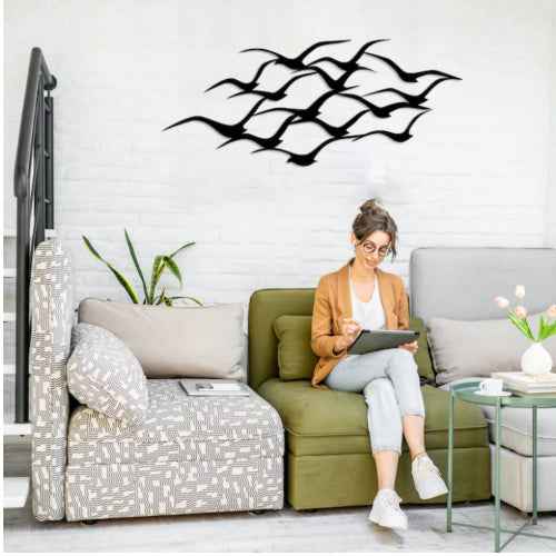 Iron Crafts Metal Flying Bird Art Wall Decoration