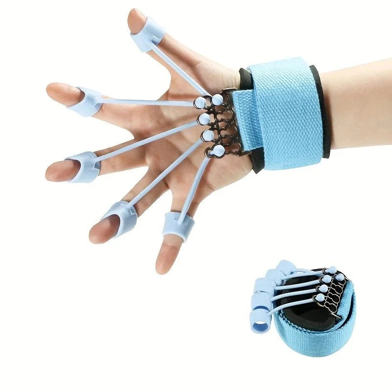 Finger Extensor Exerciser - Silicone Hand Grip Strengthening Trainer with Adjustable Resistance Band, Hand Expander for Enhance