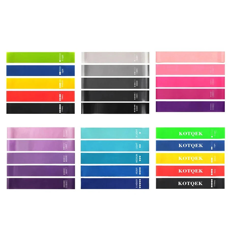 Fitness Elastic Resistance Bands – Pilates, Yoga, Crossfit & Home Gym Training