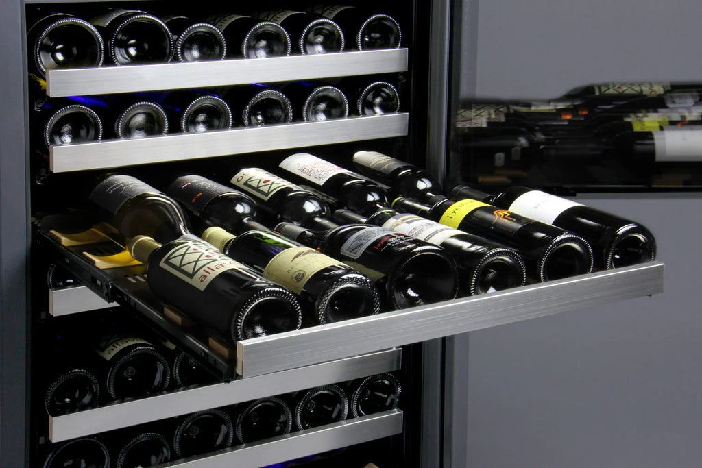 Allavino 24" Wide FlexCount II Tru-Vino 121 Bottle Dual Zone Stainless SteelWine Refrigerator