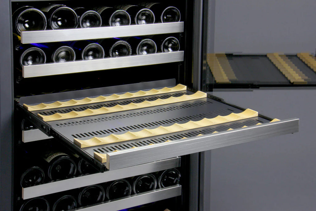 Allavino 47" Wide FlexCount II Tru-Vino Stainless Steel Side-by-Side Wine Refrigerator