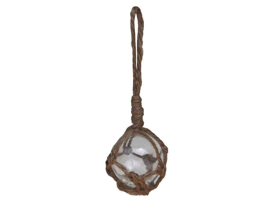 Clear Japanese Glass Ball Fishing Float Decoration Christmas Ornament 2""