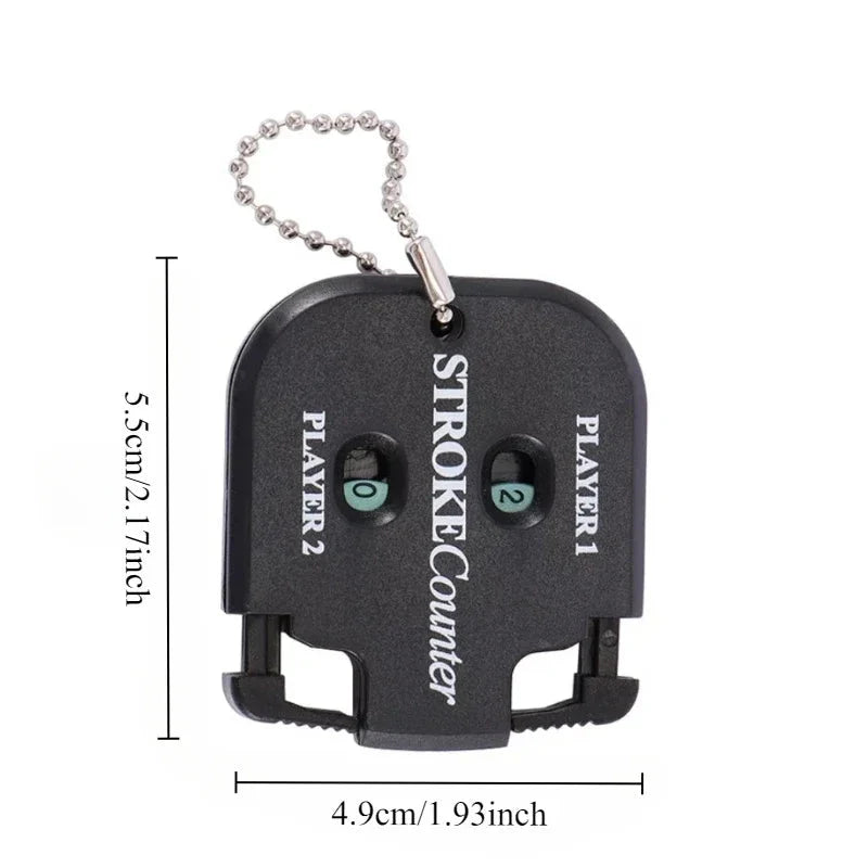 Golf Ball Strike Count Mini Portable Putting Score Counter Double Digit Scorer with Keychain Golf Accessories Golf Training Aid
