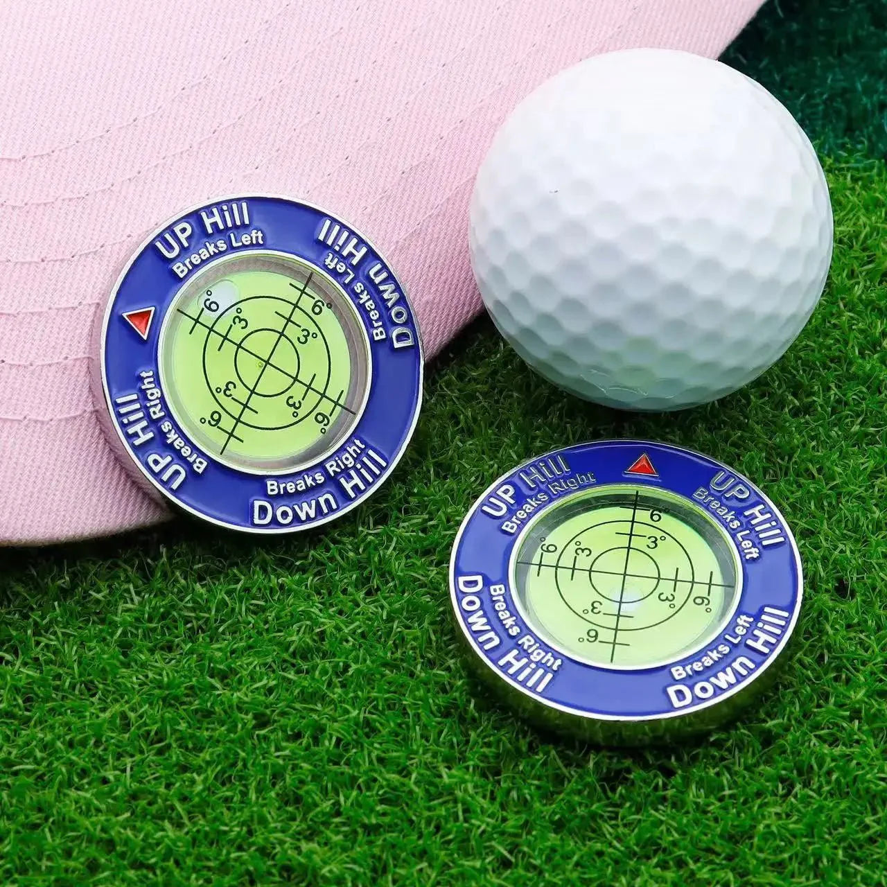 Golf Putt Ball Marker High Precision Round Golf Putt Green Reader Golfing Putting Aid Golf Slope Putting Level Reader